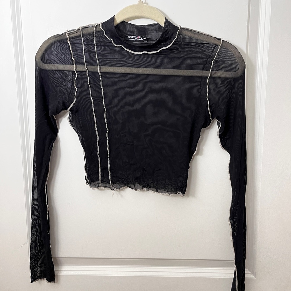 Fashion Nova Mesh Long Sleeve